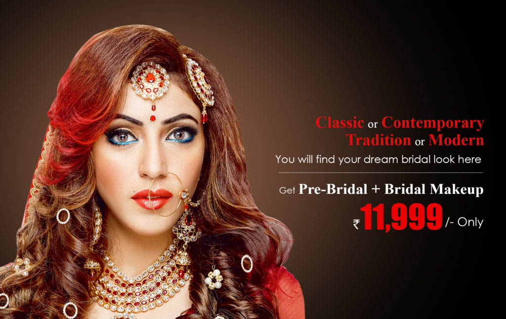 Bridal makeup in Delhi - Bridal makeup Artist, Bridal Packages Price