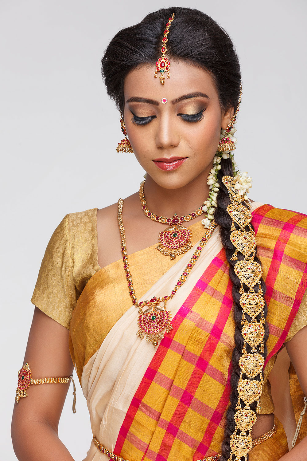 South Indian Bridal Makeup look -